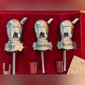 Vintage BAR-HOST Automatic Chrome Liquor Pourers